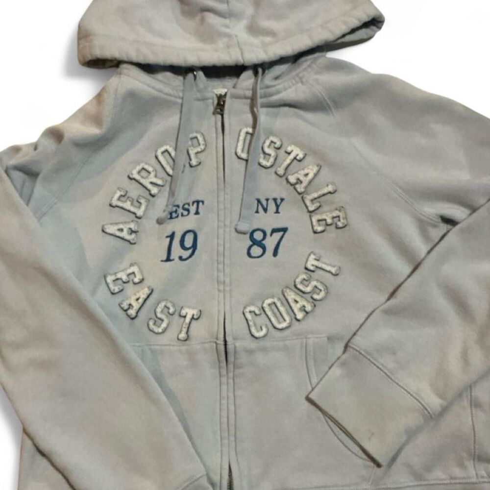 Aeropostale Women's Blue Hoodie